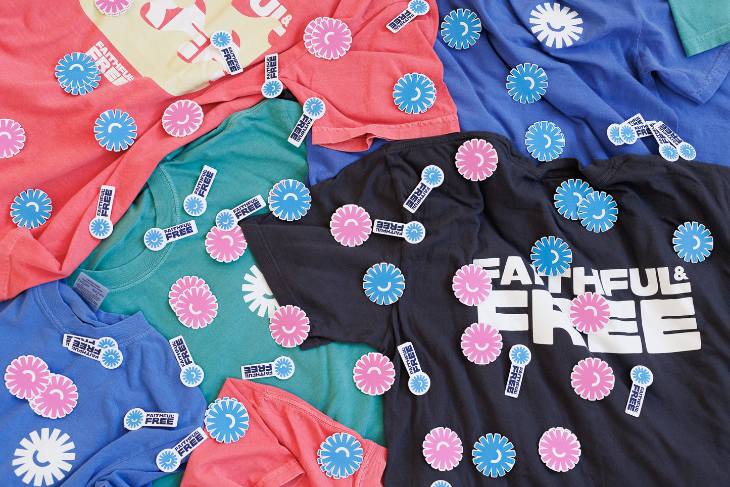 Faithful & Free Stickers