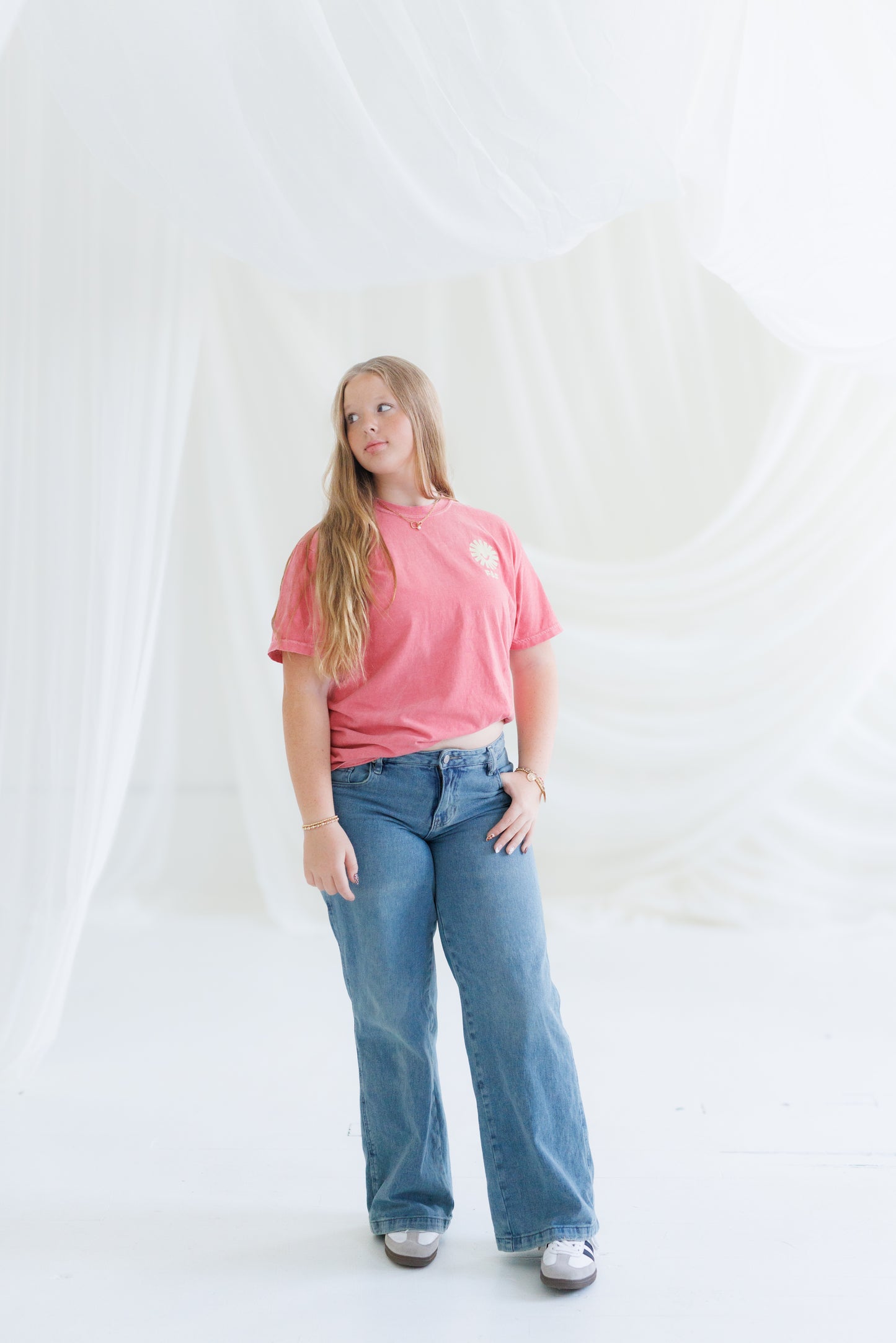 "Faithful & Free" Waves - Watermelon Tee