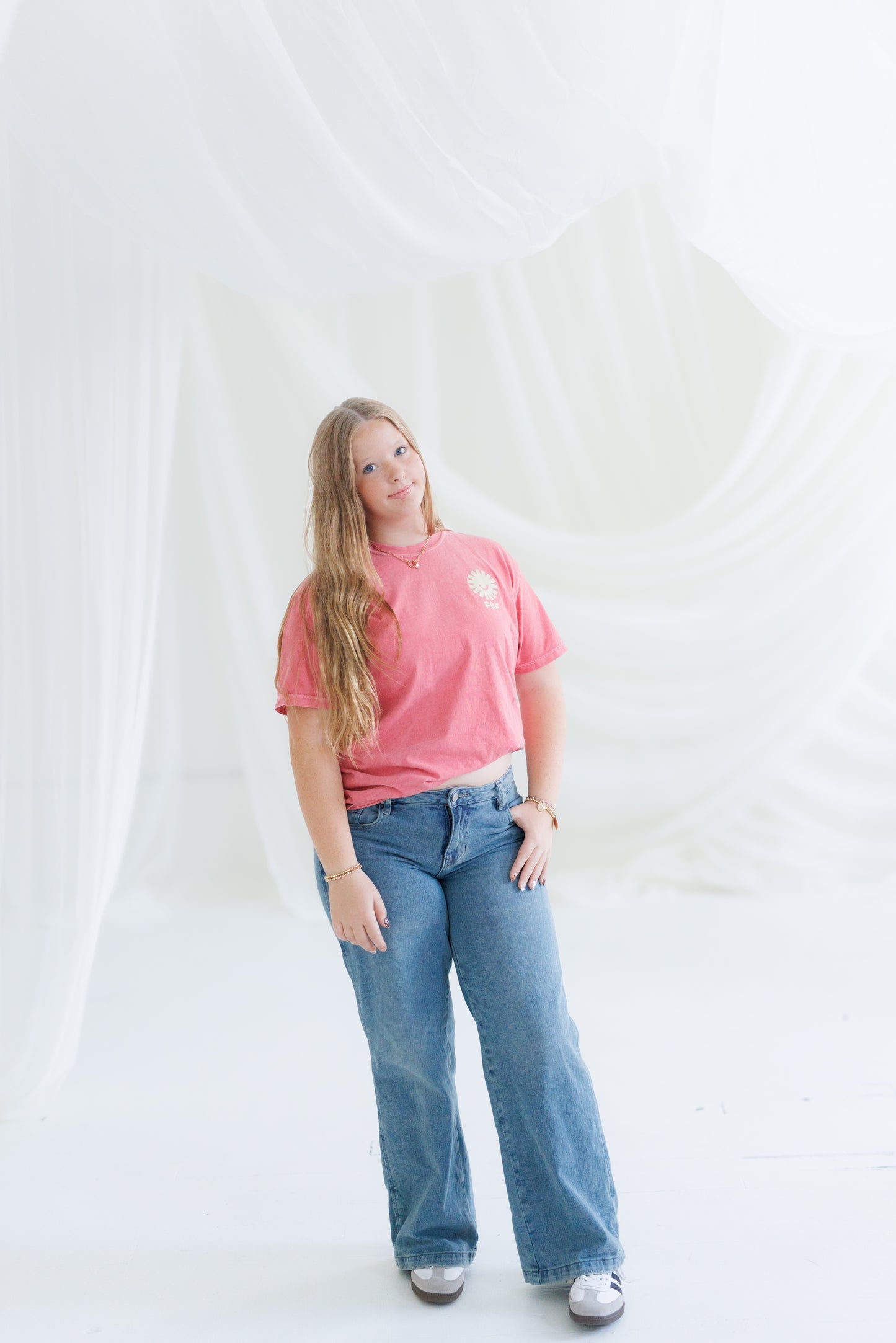 "Faithful & Free" Waves - Watermelon Tee