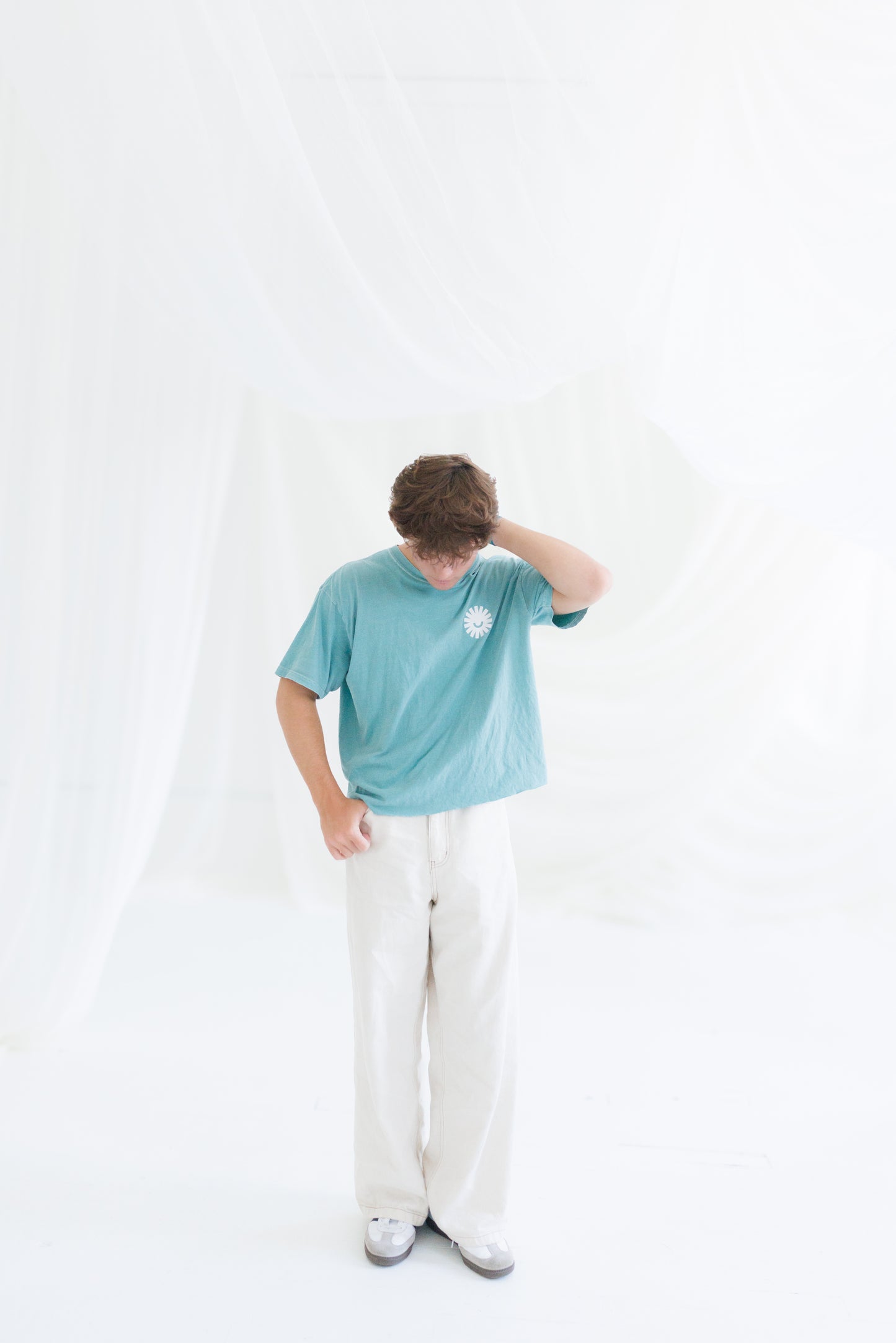 "Faithful & Free"- Sea foam Tee